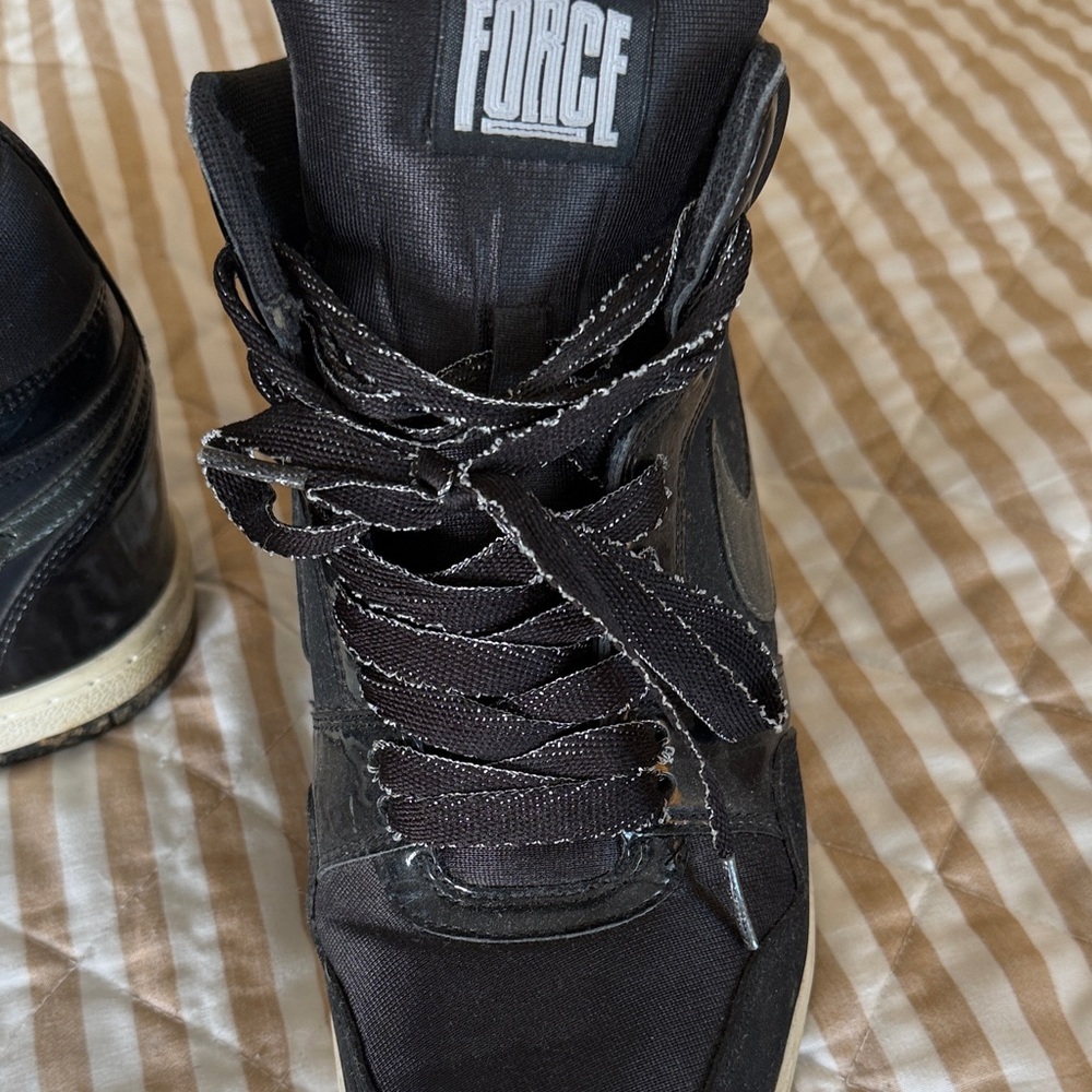 Nike Force Black High-Top women’s platform Shoes - Picture 3 of 6
